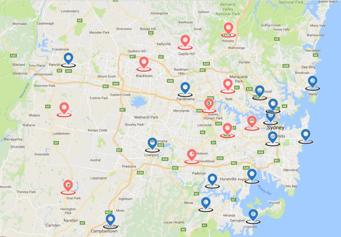 Sydney Locations Sydney BxNetworking Locations